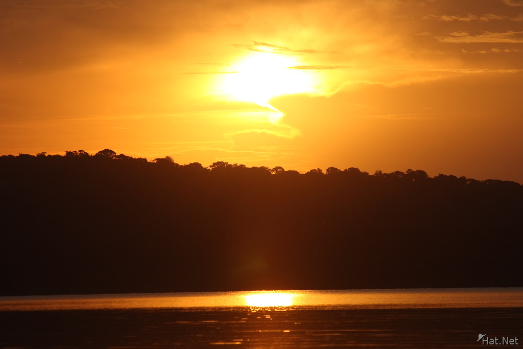 sunset of ssese island