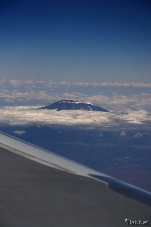 mountain kilimanjaro from air