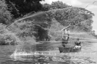 view--nile fisherman Jinja, East Africa, Uganda, Africa