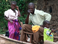 family Jinja, East Africa, Uganda, Africa