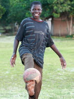 balance ball Kampala, Enteppe, Bugala Island, East Africa, Uganda, Africa