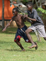 soccer game Bugala Island, East Africa, Uganda, Africa