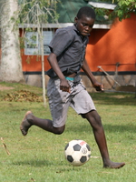 ball control Bugala Island, East Africa, Uganda, Africa