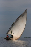 view--dhow boat on lake victoria Kisumu, East Africa, Kenya, Africa