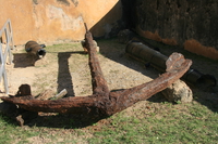 anchor from arab dhow boat Mombas, East Africa, Kenya, Africa