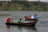 river crossing Jinja, East Africa, Uganda, Africa