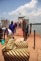 moving sofa Kampala, Enteppe, Bugala Island, East Africa, Uganda, Africa