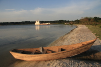 sunset boat Kampala, Enteppe, Bugala Island, East Africa, Uganda, Africa