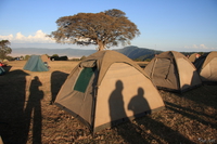 hotel--tents in ngorongoro Serengeti, Ngorongoro, East Africa, Tanzania, Africa