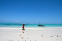 beach walk Zanzibar, East Africa, Tanzania, Africa