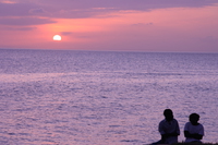 lovers and sunset Arusha, Zanzibar, East Africa, Tanzania, Africa