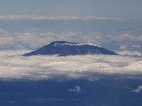 mountain kilimanjaro from air Nairobi, East Africa, Kenya, Africa
