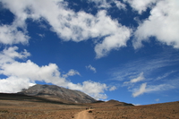 sky to the peak Kilimanjaro, East Africa, Tanzania, Africa
