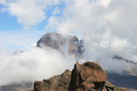 from kibo hut Kilimanjaro, East Africa, Tanzania, Africa