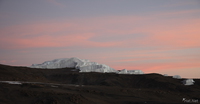 view--glacier mass Kilimanjaro, East Africa, Tanzania, Africa