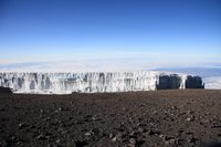 glacier wall Kilimanjaro, East Africa, Tanzania, Africa