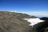 view--glacier in daylight Kilimanjaro, East Africa, Tanzania, Africa
