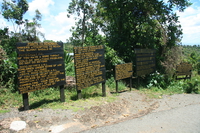 warning signs Kilimanjaro, East Africa, Tanzania, Africa