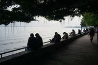 Tamsui Old Street 電力公司[新巴士],  New Taipei,  New Taipei City,  Taiwan, Asia