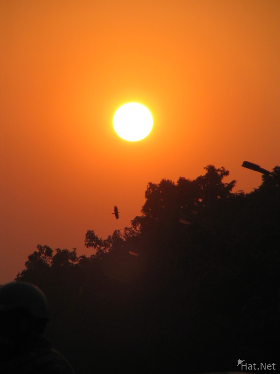 sunset delhi zoo