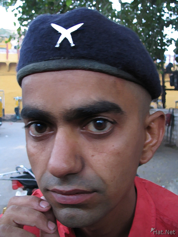 man with beret