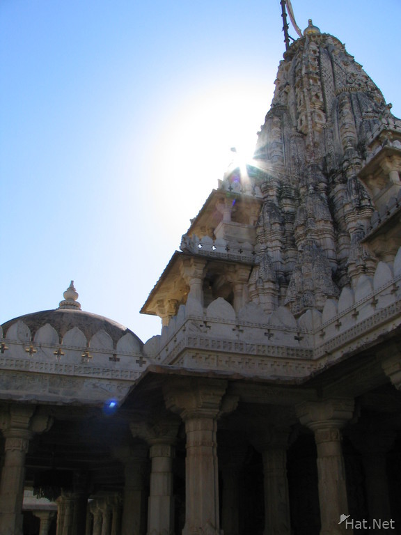 carved roof of jain temple
