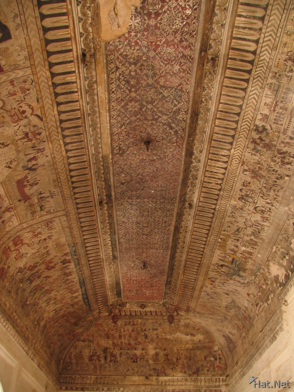 ceiling painting in laxmi temple