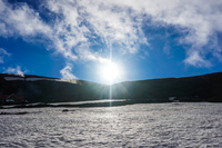 hrafntinnusker snowfield South,  Iceland, Europe