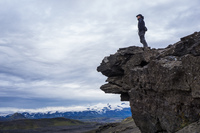 Markarfljot Canyon selfie South,  Iceland, Europe