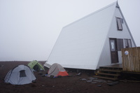 Baldvinskali Hut Fimmvorduhals Trail, Iceland, Europe