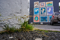 Reykjavik stamp mural Downtown,  Reykjavík,  Capital Region,  Iceland, Europe