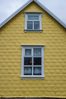Seydisfjordur yellow house Seyðisfjörður,  East,  Iceland, Europe