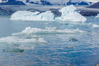 Jokulsarlon Glacier floating ice Snafellsjokull,  East,  Iceland, Europe
