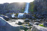 Oxararfoss waterfall Grundarfjordur,  South,  Iceland, Europe