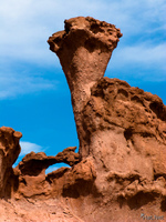 view-- flight tower formation Cafayate, Jujuy and Salta Provinces, Argentina, South America