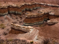 view--painted valley Cafayate, Jujuy and Salta Provinces, Argentina, South America