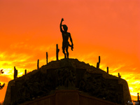 view--sunset hero Humahuaca, Jujuy and Salta Provinces, Argentina, South America