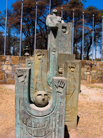 statue of stoneman Salta, Cafayate, Jujuy and Salta Provinces, Argentina, South America