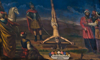 jesus on inverted cross Salta, Cafayate, Jujuy and Salta Provinces, Argentina, South America