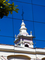 reflected tower Salta, Cafayate, Jujuy and Salta Provinces, Argentina, South America