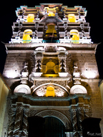 view--jesuit church at night Uyuni, Potosi, Potosi Department, Bolivia, South America