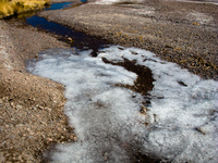 iced river San Antonio, Potosi Department, Bolivia, South America