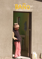 bano girl San Antonio, Potosi Department, Bolivia, South America