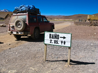 bano toilet San Antonio, Potosi Department, Bolivia, South America