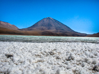 barium at laguna verde San Antonio, Potosi Department, Bolivia, South America