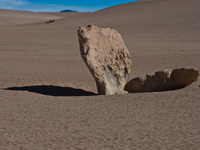 rocks of desert of siloli Laguna Colorado, Potosi Department, Bolivia, South America