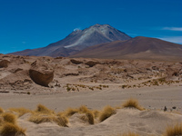 volcano ollague Laguna Colorado, Potosi Department, Bolivia, South America