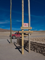 san juan toilet Laguna Colorado, Potosi Department, Bolivia, South America