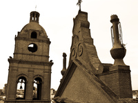 basilica roof Santa Cruz, Santa Cruz Department, Bolivia, South America