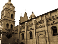 basilica sideway Santa Cruz, Santa Cruz Department, Bolivia, South America